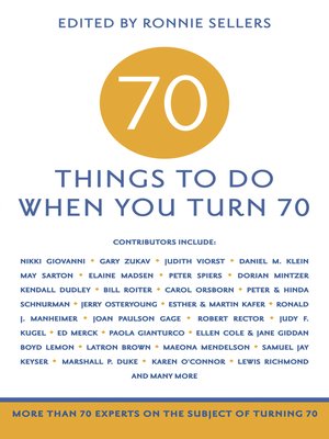 cover image of 70 to Do When You Turn 70